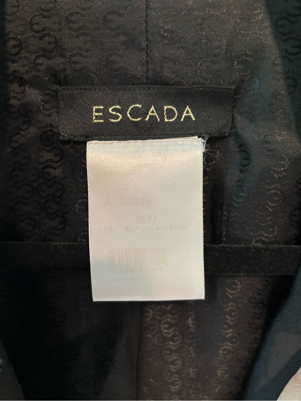 Women’s Escada Black Cropped Military-Style Blazer - Picture 7 of 8